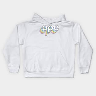 Rainbow Pastel Ope Kids Hoodie